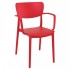 ISP126-Lisa Mid Century Modern Stacking Resin Restaurant Commercial Hospitality Arm Chair